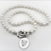 Johns Hopkins Pearl Necklace with Sterling Silver Charm