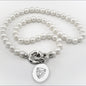 Johns Hopkins Pearl Necklace with Sterling Silver Charm Shot #1
