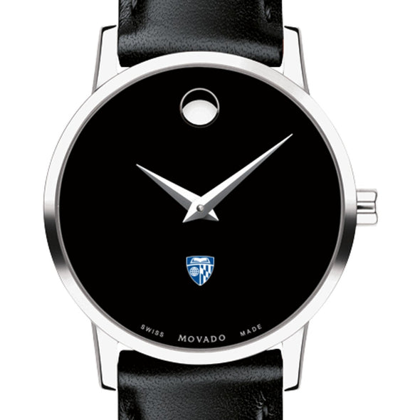 Johns Hopkins Women&#39;s Movado Museum with Leather Strap Shot #1
