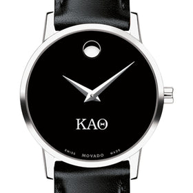 Kappa Alpha Theta Women&#39;s Movado Museum with Leather Strap Shot #1
