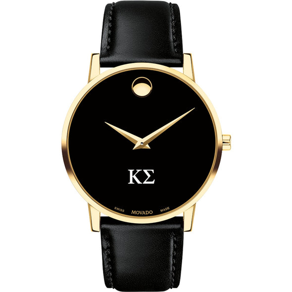 Kappa Sigma Men&#39;s Movado Gold Museum Classic Leather Shot #2