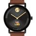 Louisiana State University Men's Movado BOLD with Cognac Leather Strap