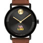 Louisiana State University Men's Movado BOLD with Cognac Leather Strap Shot #1