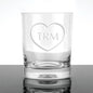 "Love You" Tumblers with Initials - Set of 4 Glasses Shot #2