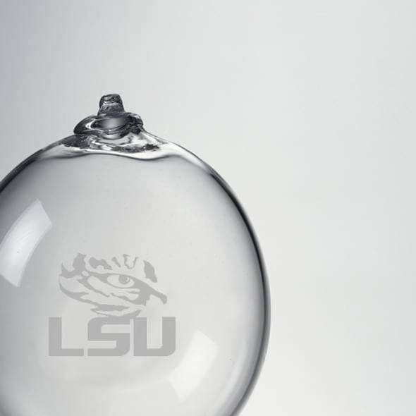 LSU Glass Ornament by Simon Pearce Shot #2