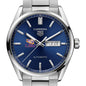 LSU Men's TAG Heuer Carrera with Blue Dial & Day-Date Window Shot #1