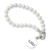 LSU Pearl Bracelet with Sterling Silver Charm