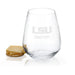 LSU Stemless Wine Glasses - Set of 2