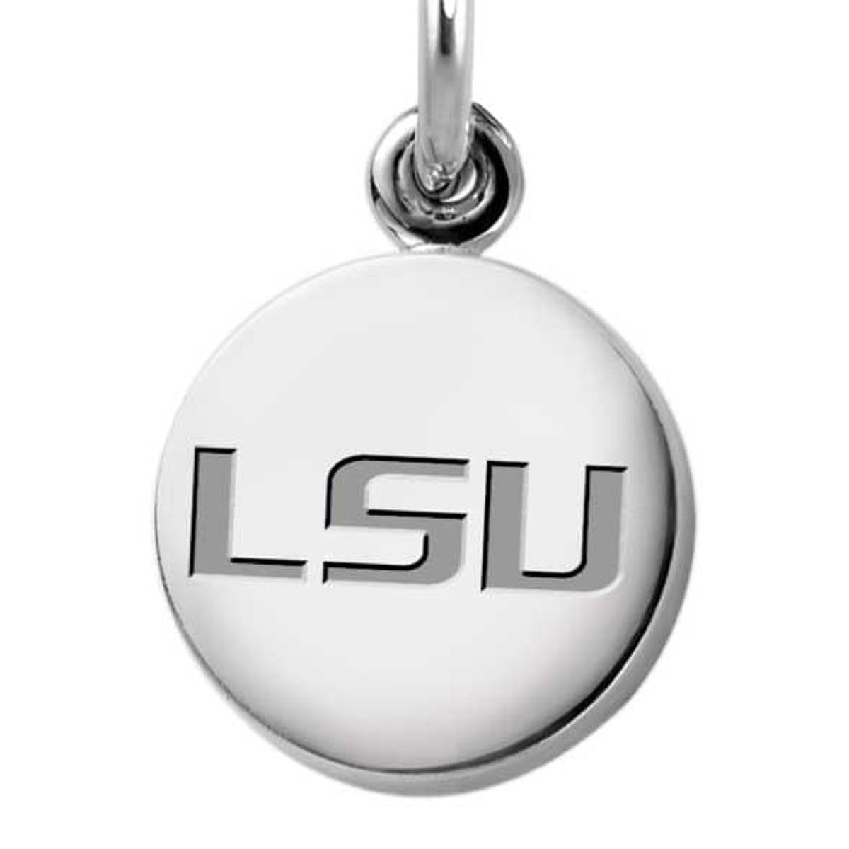 10 Pcs - 18x14mm LSU Tiger Charm Silver Tone Zinc