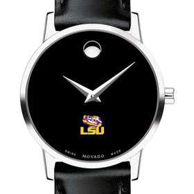 LSU Women&#39;s Movado Museum with Leather Strap Shot #1