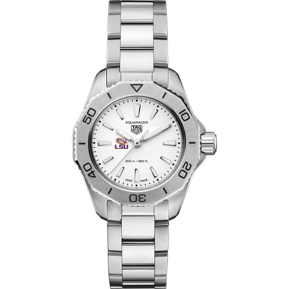 LSU Women&#39;s TAG Heuer Steel Aquaracer with Silver Dial Shot #2