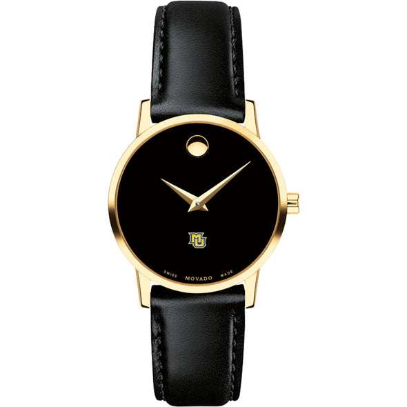 Marquette Women&#39;s Movado Gold Museum Classic Leather Shot #2