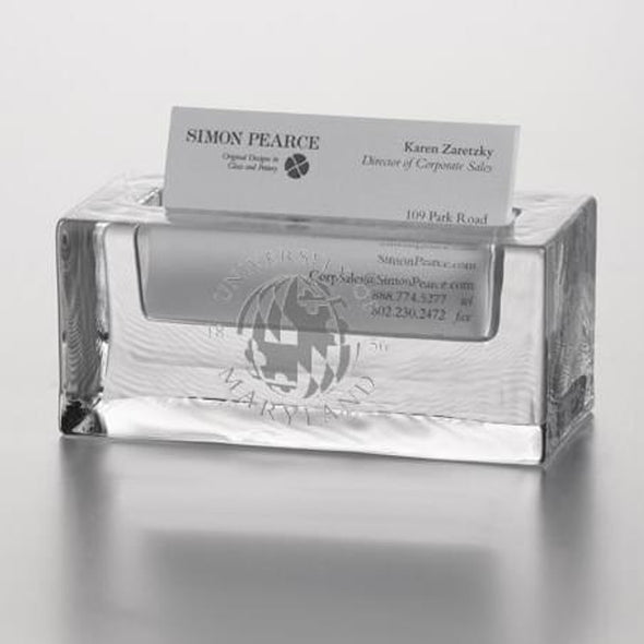 Maryland Glass Business Cardholder by Simon Pearce Shot #2