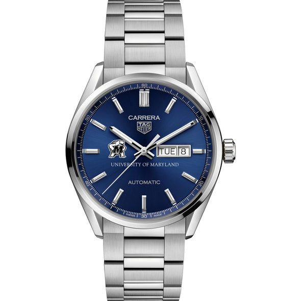Maryland Men&#39;s TAG Heuer Carrera with Blue Dial &amp; Day-Date Window Shot #2