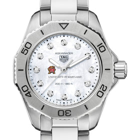 Maryland Women&#39;s TAG Heuer Steel Aquaracer with Diamond Dial Shot #1