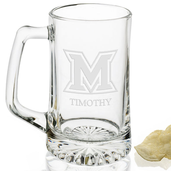 Miami University 25 oz Beer Mug Shot #2