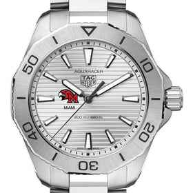 Miami University Men&#39;s TAG Heuer Steel Aquaracer with Silver Dial Shot #1