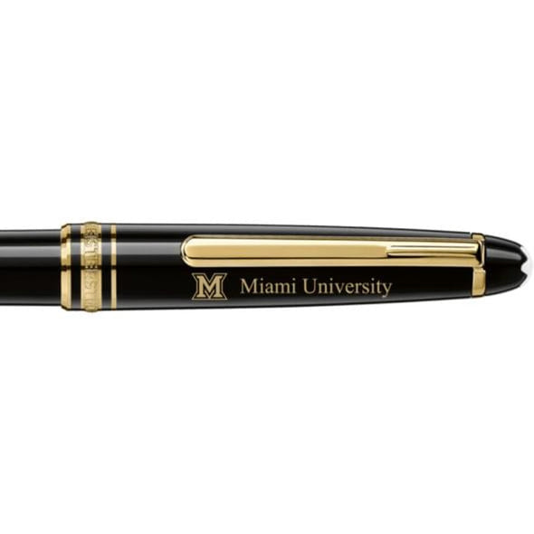 Miami University Montblanc Meisterstück Classique Ballpoint Pen in Gold Shot #2