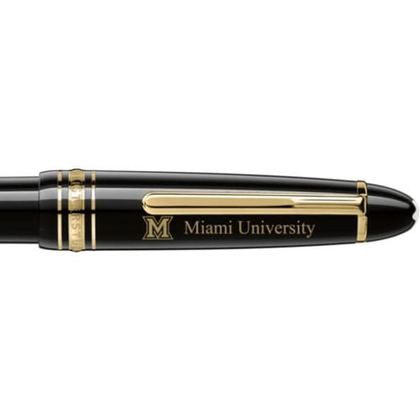 Miami University Montblanc Meisterstück LeGrand Ballpoint Pen in Gold Shot #2