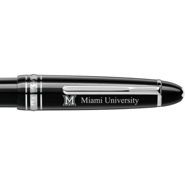 Miami University Montblanc Meisterstück LeGrand Ballpoint Pen in Platinum Shot #2