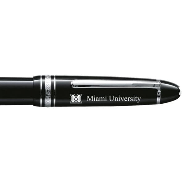Miami University Montblanc Meisterstück LeGrand Rollerball Pen in Platinum Shot #2