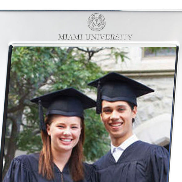 Miami University Polished Pewter 5x7 Picture Frame Shot #2