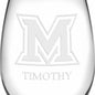 Miami University Stemless Wine Glasses Made in the USA - Set of 4 Shot #3