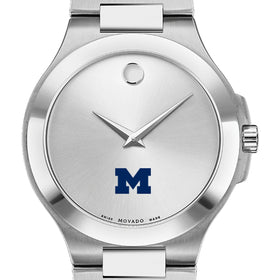 Michigan Men&#39;s Movado Collection Stainless Steel Watch with Silver Dial Shot #1