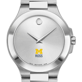 Michigan Ross Men&#39;s Movado Collection Stainless Steel Watch with Silver Dial Shot #1