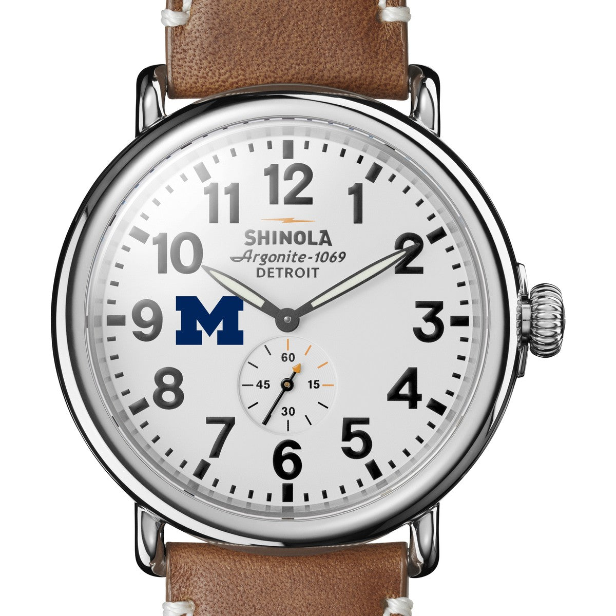 Michigan Shinola Watch, The Runwell 47 mm White Dial | M.LaHart & Co.