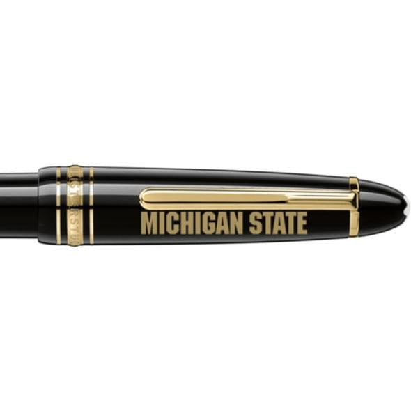 Michigan State Montblanc Meisterstück LeGrand Ballpoint Pen in Gold Shot #2