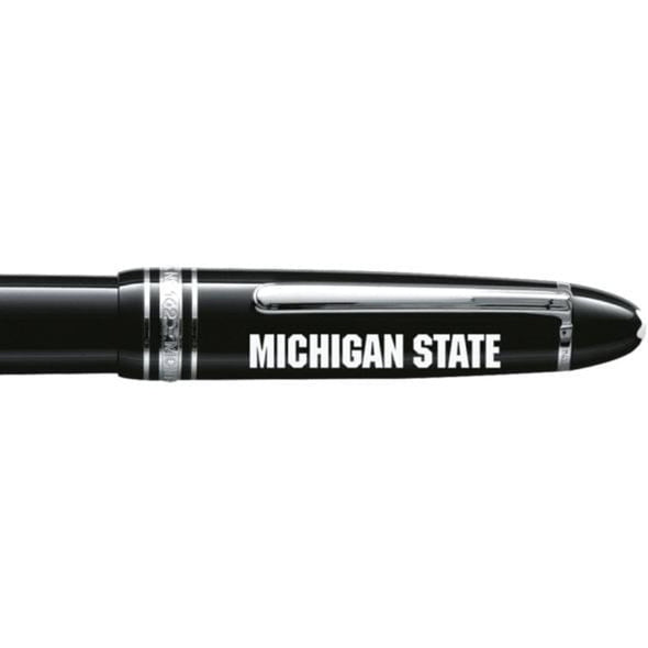 Michigan State Montblanc Meisterstück LeGrand Rollerball Pen in Platinum Shot #2