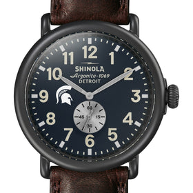 Michigan State Shinola Watch, The Runwell 47mm Midnight Blue Dial Shot #1