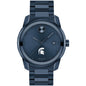 Michigan State University Men's Movado BOLD Blue Ion with Date Window Shot #2