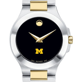 Michigan Women&#39;s Movado Collection Two-Tone Watch with Black Dial Shot #1