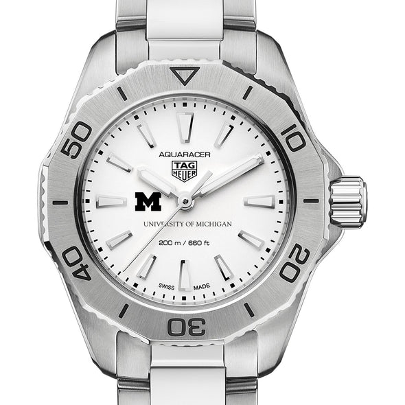 Michigan Women&#39;s TAG Heuer Steel Aquaracer with Silver Dial Shot #1