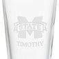 Mississippi State 16 oz Pint Glass- Set of 4 Shot #3