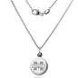 Mississippi State Necklace with Charm in Sterling Silver Shot #2