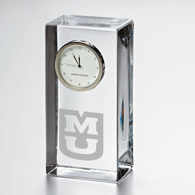 Missouri Tall Glass Desk Clock by Simon Pearce Shot #1