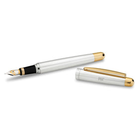 MIT Fountain Pen in Sterling Silver with Gold Trim Shot #1