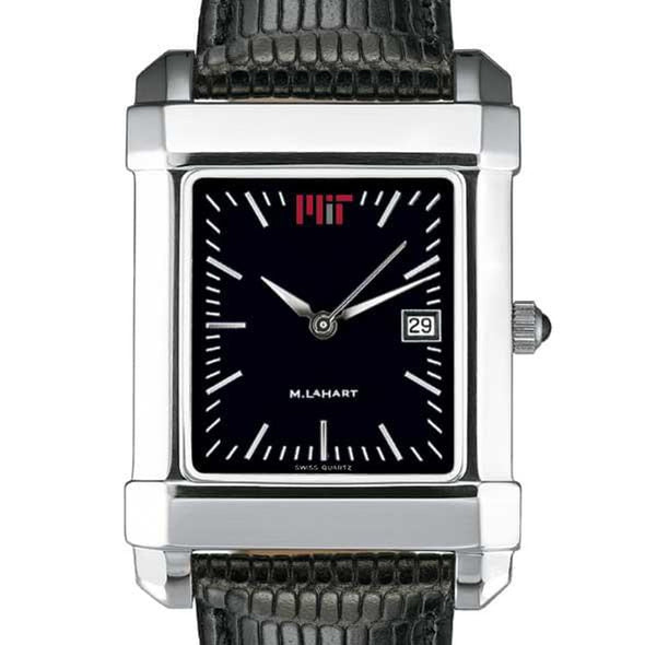 MIT Men&#39;s Black Quad Watch with Leather Strap Shot #1