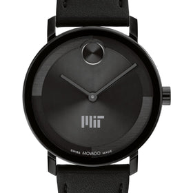 MIT Men&#39;s Movado BOLD with Black Leather Strap Shot #1