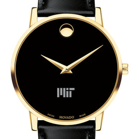 MIT Men&#39;s Movado Gold Museum Classic Leather Shot #1