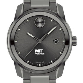 MIT Sloan School of Management Men&#39;s Movado BOLD Gunmetal Grey with Date Window Shot #1