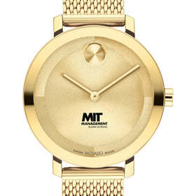 MIT Sloan School of Management Women&#39;s Movado Bold Gold with Mesh Bracelet Shot #1