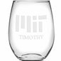 MIT Stemless Wine Glasses Made in the USA - Set of 4 Shot #2