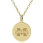 MS State 14K Gold Pendant & Chain Shot #1