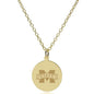 MS State 14K Gold Pendant & Chain Shot #2