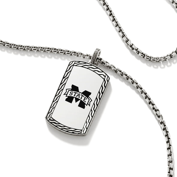 MS State Dog Tag by John Hardy with Box Chain Shot #3