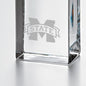 MS State Tall Glass Desk Clock by Simon Pearce Shot #2